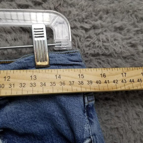 Agolde Jeans Womens 32 Medium Wash Stretch High Rise Button Fly Straight - Picture 5 of 16